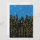 Invitation d'anniversaire de Comic Superhero (Dos)