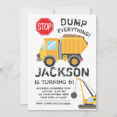 Invitation d'anniversaire de construction (Devant)