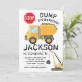 Invitation d'anniversaire de construction (Debout devant)