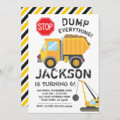 Invitation d'anniversaire de construction (Devant / Derrière)