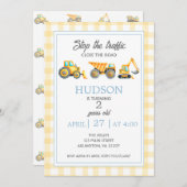 Invitation d'anniversaire de construction (Devant / Derrière)