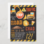 Invitation d'anniversaire de construction (Devant / Derrière)