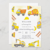 Invitation d'anniversaire de construction (Devant / Derrière)