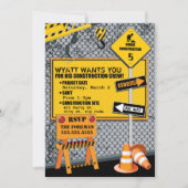 Invitation d'anniversaire de construction (Devant)