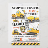 Invitation d'anniversaire de construction (Devant)