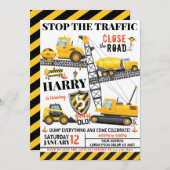 Invitation d'anniversaire de construction (Devant / Derrière)