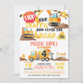 Invitation d'anniversaire de construction (Devant)