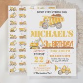 Invitation d'anniversaire de construction