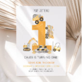 Invitation d'anniversaire de construction