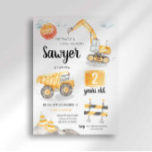 Invitation d'anniversaire de construction