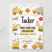 Invitation d'anniversaire de construction (Devant)