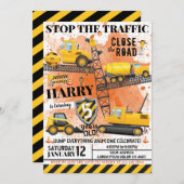 Invitation d'anniversaire de construction (Devant / Derrière)