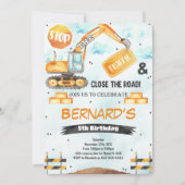 Invitation d'anniversaire de construction (Devant)