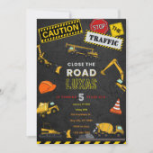 Invitation d'anniversaire de construction (Devant)