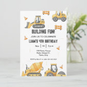 Invitation d'anniversaire de construction – 1ère f (Debout devant)
