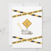 Invitation d'anniversaire de construction 2e anniv (Dos)