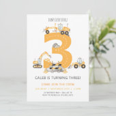 Invitation d'anniversaire de construction 3e anniv