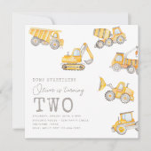 Invitation d'anniversaire de construction | Constr (Devant)