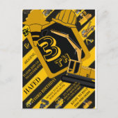 Invitation d'anniversaire de construction, Constru (Devant)