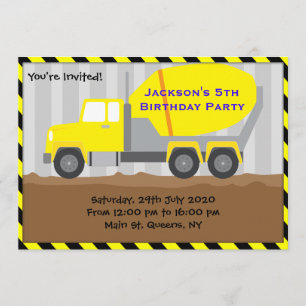 Invitation d'anniversaire de construction de