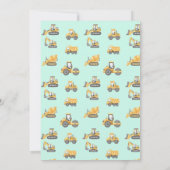 Invitation d'anniversaire de construction | Fête d (Dos)