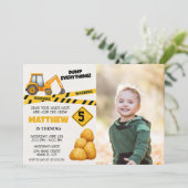 Invitation d'anniversaire de construction Modèles (Debout devant)