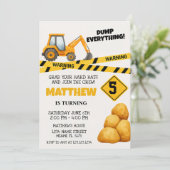 Invitation d'anniversaire de construction Modèles (Debout devant)