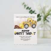 Invitation d'anniversaire de construction modifiab (Debout devant)