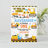 Invitation d'anniversaire de construction - N'impo (Debout devant)