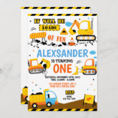 Invitation d'anniversaire de construction - N'impo (Devant / Derrière)