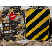 Invitation d'anniversaire de construction pour 3 a