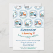 Invitation d'anniversaire de construction Toddler  (Devant)