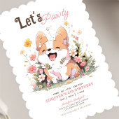 Invitation d'anniversaire de Corgi Puppy | Cute À 