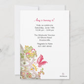 Invitation d'anniversaire de correction de (Dos)