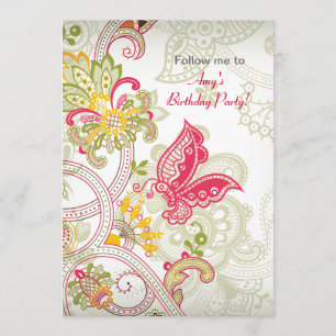 Invitation d'anniversaire de correction de