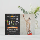 Invitation d'anniversaire de costume de fête pour (Debout devant)