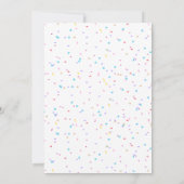 Invitation d'anniversaire de cour de récréation (Dos)