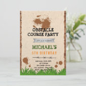 Invitation d'anniversaire de cours en plein air (Debout devant)