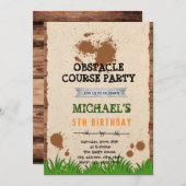 Invitation d'anniversaire de cours en plein air (Devant / Derrière)