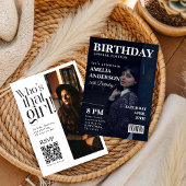 Invitation d'anniversaire de couverture de Chic Ma