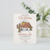 Invitation d'anniversaire de cowboy pour un rodéo  (Debout devant)