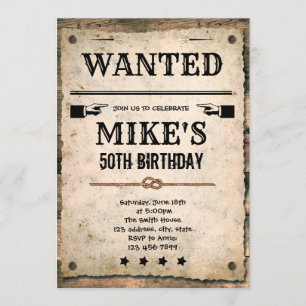 Invitation d'anniversaire de cowboy Recherché