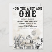 Invitation d'anniversaire de Cowboy Wild Western (Devant)