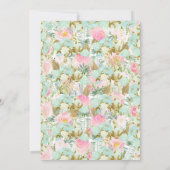 Invitation d'anniversaire de Cowgirl à cheval (Dos)