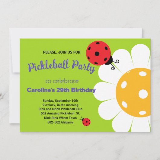 Invitation d'anniversaire de Daisy et Ladybug de P (Devant)