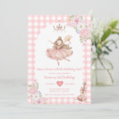 Invitation d'anniversaire de danse et de tour de b (Debout devant)