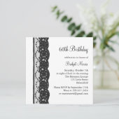 Invitation d'anniversaire de dentelle française (b (Debout devant)