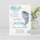 Invitation d'anniversaire de deux ans (Debout devant)