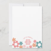 Invitation d'anniversaire de deux ans pour deux fi (Dos)