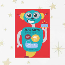 Invitation d'anniversaire de deux ans pour garçons